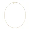 JULIE SANDLAU FINA HALSKÆDE FORGYLDT SØLV 50 CM - NL549GDCZ50