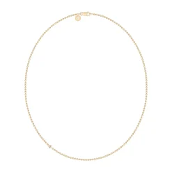 JULIE SANDLAU FINA HALSKÆDE FORGYLDT SØLV 50 CM - NL549GDCZ50