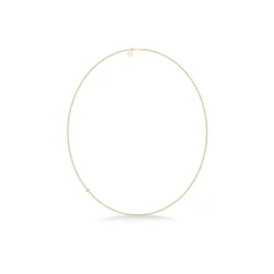 JULIE SANDLAU FINA HALSKÆDE I FORGYLDT SØLV 45 CM - NL549GDCZ45