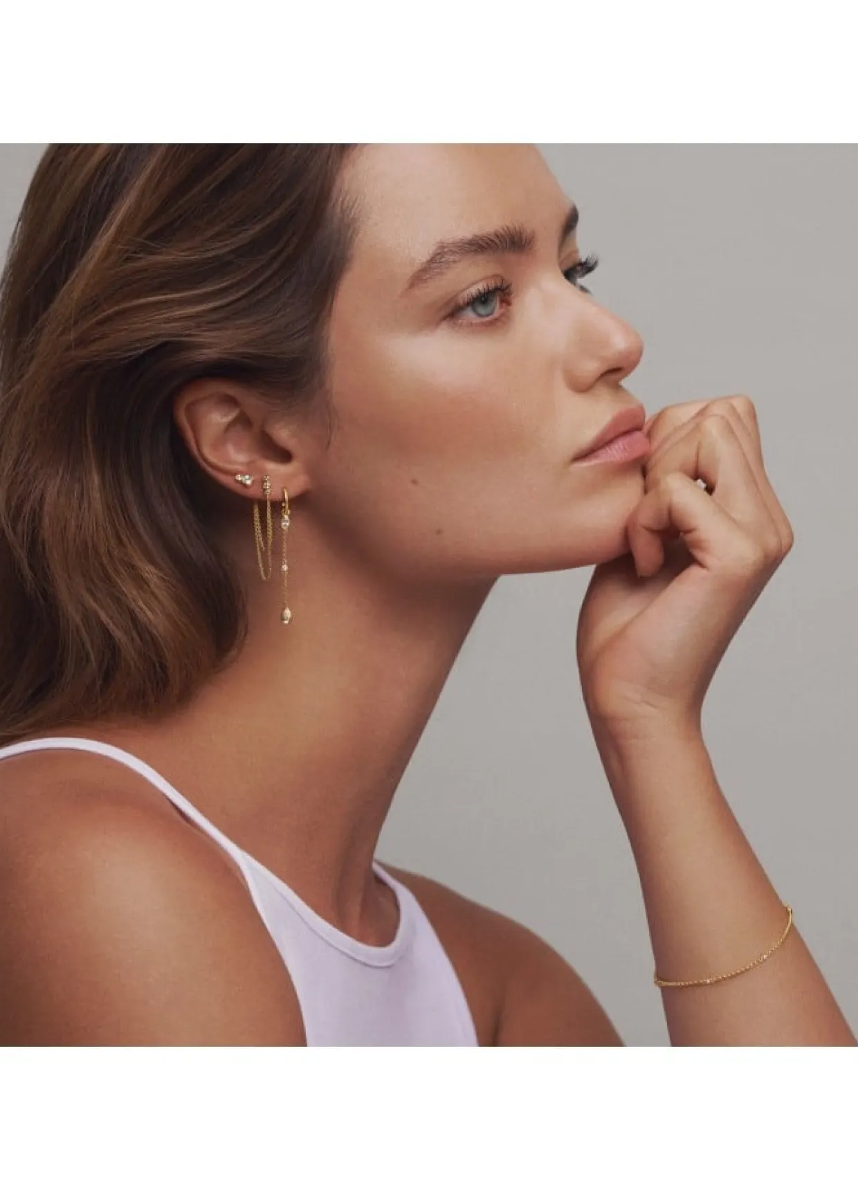 JULIE SANDLAU FINA ØRERINGE SØLV - ST189RHCZ