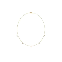 JULIE SANDLAU GRACE HALSKÆDE FORGYLDT SØLV MED STEN - NL578GDCZ