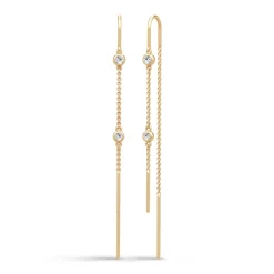 JULIE SANDLAU GRACE ØRERINGE FORGYLDT SØLV MED STEN - HKS775GD