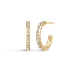 JULIE SANDLAU INFINITY HOOP SMALL ØRERINGE FORGYLDT SØLV - HPS48GD