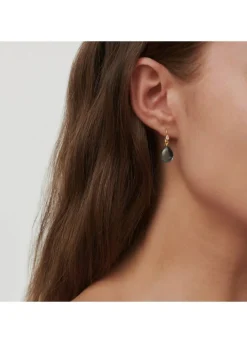 JULIE SANDLAU PRIMA BALLERINA ØRERINGE FORGYLDT SØLV MED BLÅ KRYSTAL - HKS548GDOBCRCZ