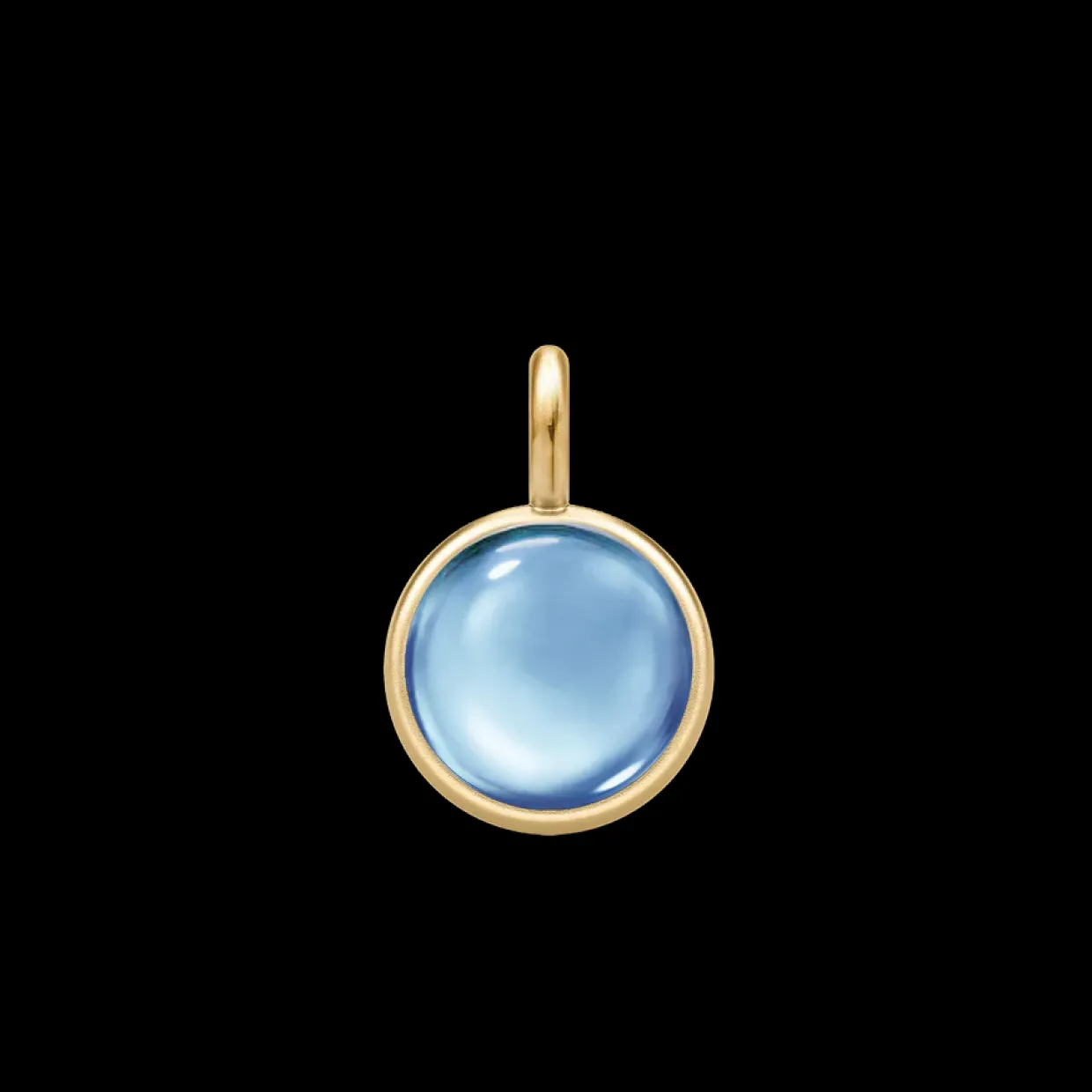 JULIE SANDLAU PRIME PENDANT GOLD ICE BLUE SØLV FORGYLDT - PD19GDIBCR