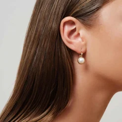 JULIE SANDLAU PRIME ØRERINGE I 14 KARAT GULD MED PERLE - YG14-HKS772WHPL