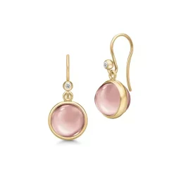 JULIE SANDLAU ØRERINGE PRIME SØLV FORGYLDT ROSE - HKS181GDDSROCRCZ