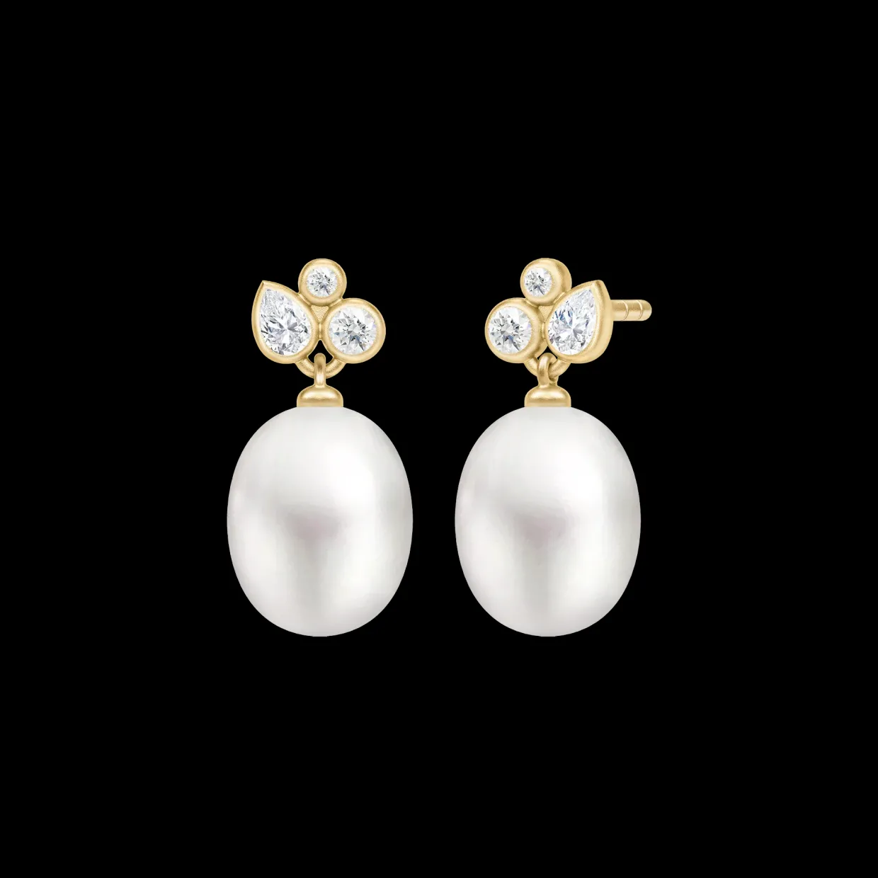 JULIE SANDLAU ØRERINGE TREASURE SØLV FORGYLDT - ST338GDWHPLCZ