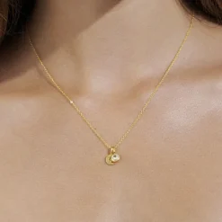 JULIE SANDLAU SIGNATURE SMALL VEDHÆNG SØLV FORGYLDT - PD119GD