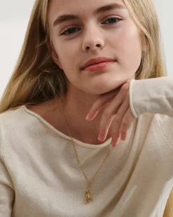 KAY BOJESEN JEWELRY ABE HALSKÆDE FORGYLDT SØLV MED KÆDE - KBJ-1