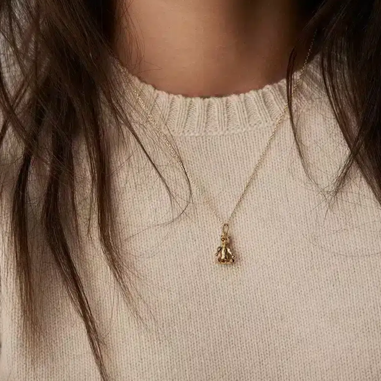 KAY BOJESEN JEWELRY BJØRN VEDHÆNG FORGYLDT SØLV UDEN KÆDE - KBJ-38