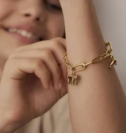 KAY BOJESEN JEWELRY KÆDEARMBÅND I FORGYLDT SØLV 19 CM - KBJ-36-19