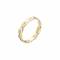 LUND COPENHAGEN 8 KARAT GULD RING FLETTET - 3071247