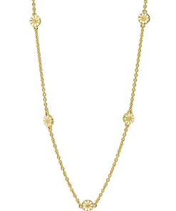 LUND COPENHAGEN HALSKÆDE SØLV FORGYLDT 5X7,5MM - 90207045-M