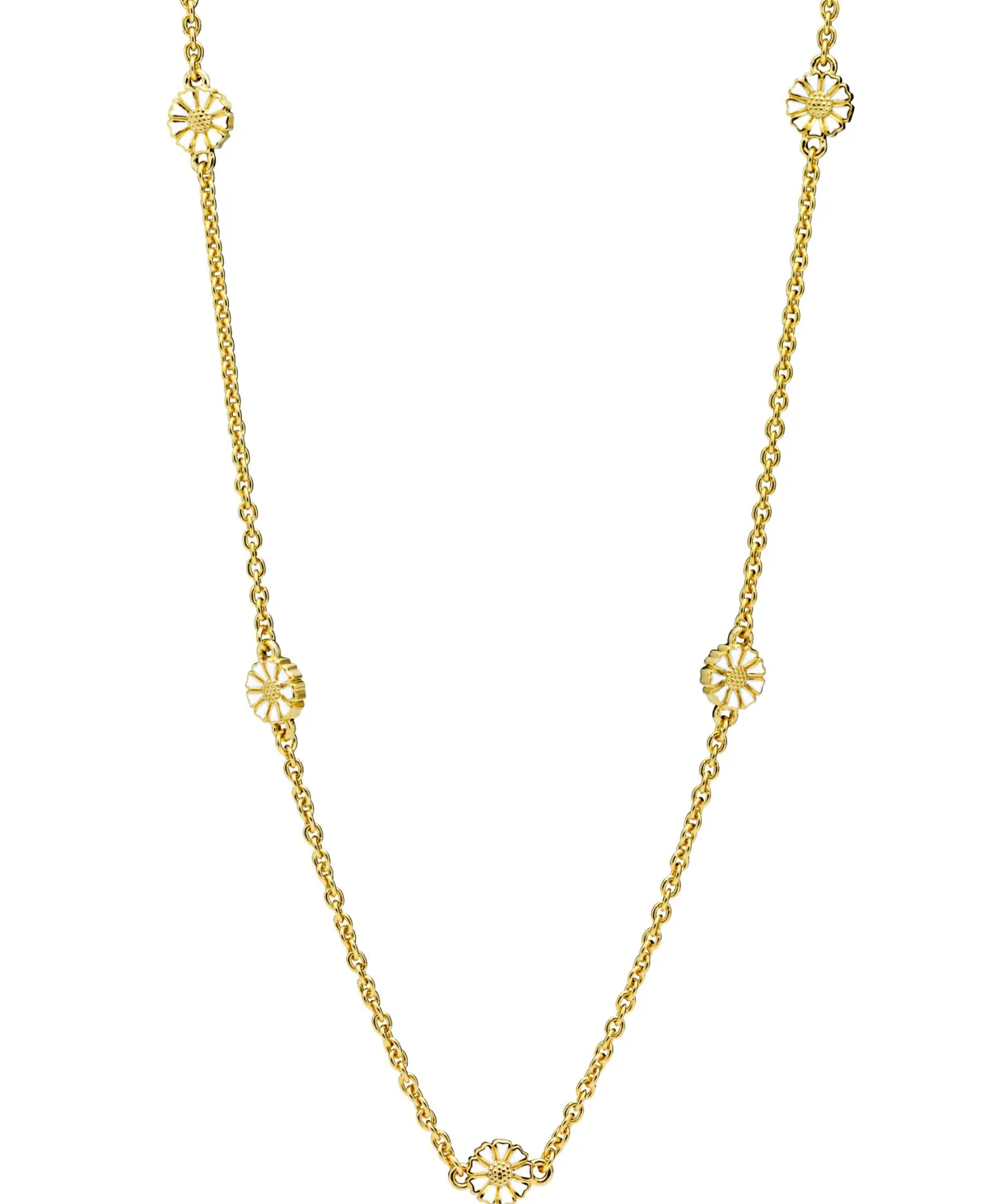 LUND COPENHAGEN HALSKÆDE SØLV FORGYLDT 5X7,5MM - 90207045-M