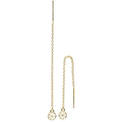 LUND COPENHAGEN MARGUERIT ØRERING DISKO SØLV FORGYLDT - 909050-M