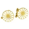 LUND COPENHAGEN MARGUERIT ØRECLIPS 11 MM MED HVID EMALJE - 909011-0-M