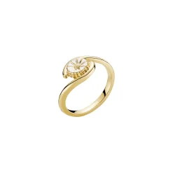 LUND COPENHAGEN MARGUERIT RING FORGYLDT SØLV 7,5 MM - 907080-M