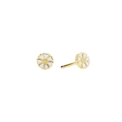 LUND COPENHAGEN MARGUERIT ØRERING 5MM FORGYLDT - 909050-4-M