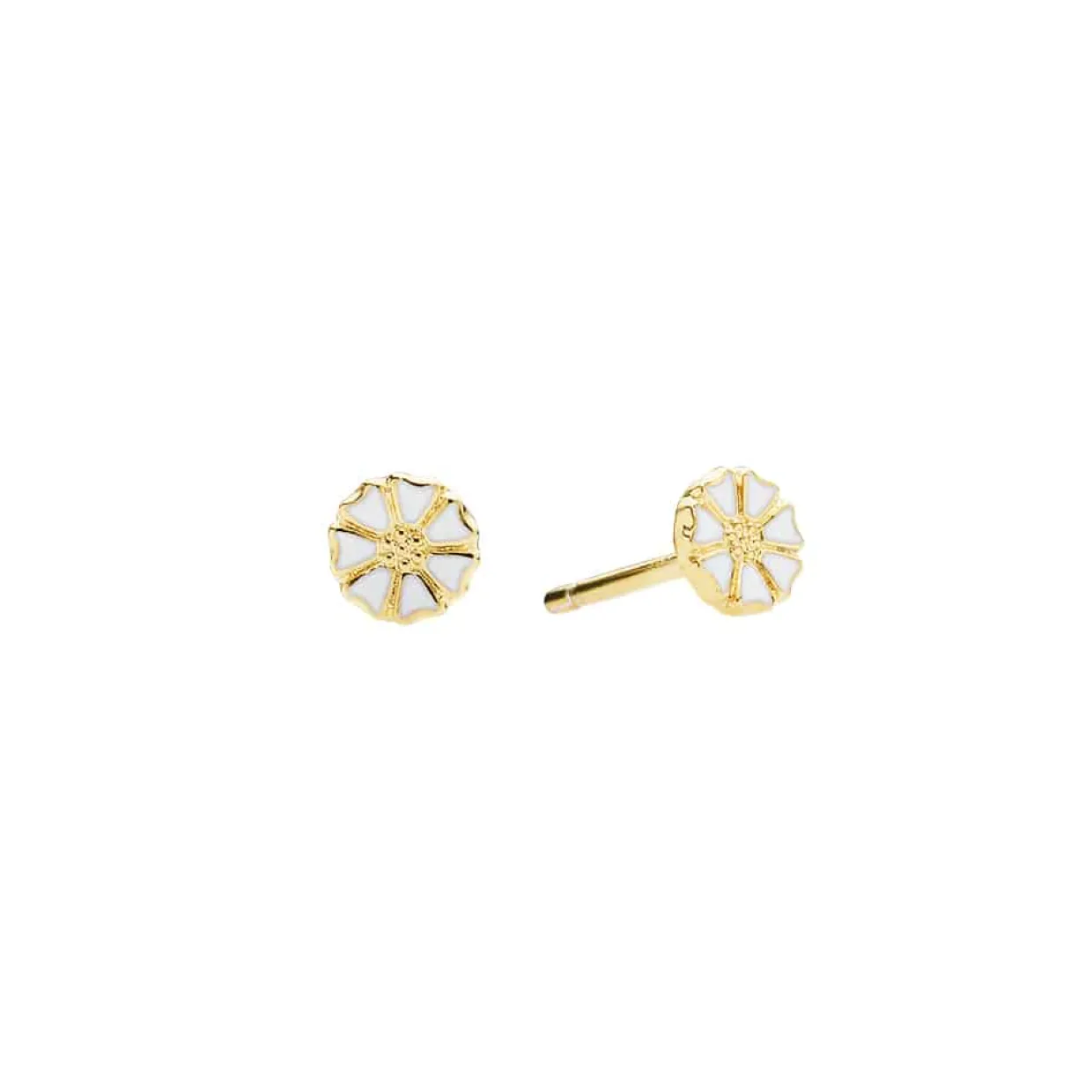 LUND COPENHAGEN MARGUERIT ØRERING 5MM FORGYLDT - 909050-4-M
