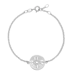 LUND COPENHAGEN SØLV ARMBÅND MED DAGMARKORS - 9011216