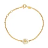 LUND COPENHAGEN SØLV FORGYLDT ARMBÅND MARGUERIT 1X9 MM - 901009-M