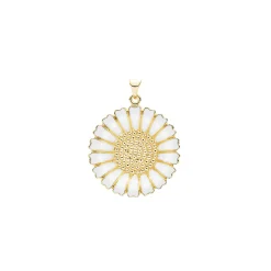 LUND COPENHAGEN SØLV FORGYLDT MARGUERIT VEDHÆNG 25 MM - 908025-M
