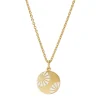 LUND COPENHAGEN SØLV FORGYLDT HALSKÆDE MØNT - 9025050-M