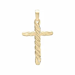 LUND COPENHAGEN VEDHÆNG KORS SNOET 8 KT GULD - 3061281