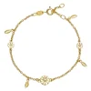 LUND OF COPENHAGEN ARMBÅND SØLV FORGYLDT BLADE MARGUERITE - 9015056-M