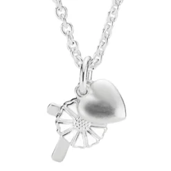 LUND OF COPENHAGEN MARGUERIT HALSKÆDE TRO HÅB OG KÆRLIGHED SØLV - 9025053-H