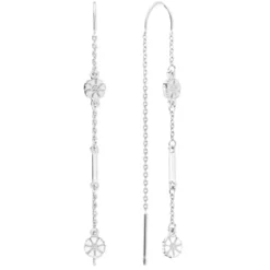 LUND OF COPENHAGEN ØREHÆNGER MED TRO HÅB OG KÆRLIGHED MARGUERITE SØLV - 9095055-H