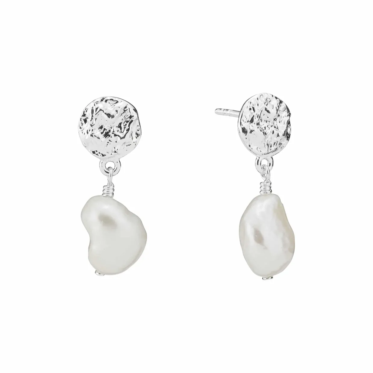 LUND ØRESTIK I STERLINGSØLV 925 MED FERSKVANDSPERLE - 9091333-4-33