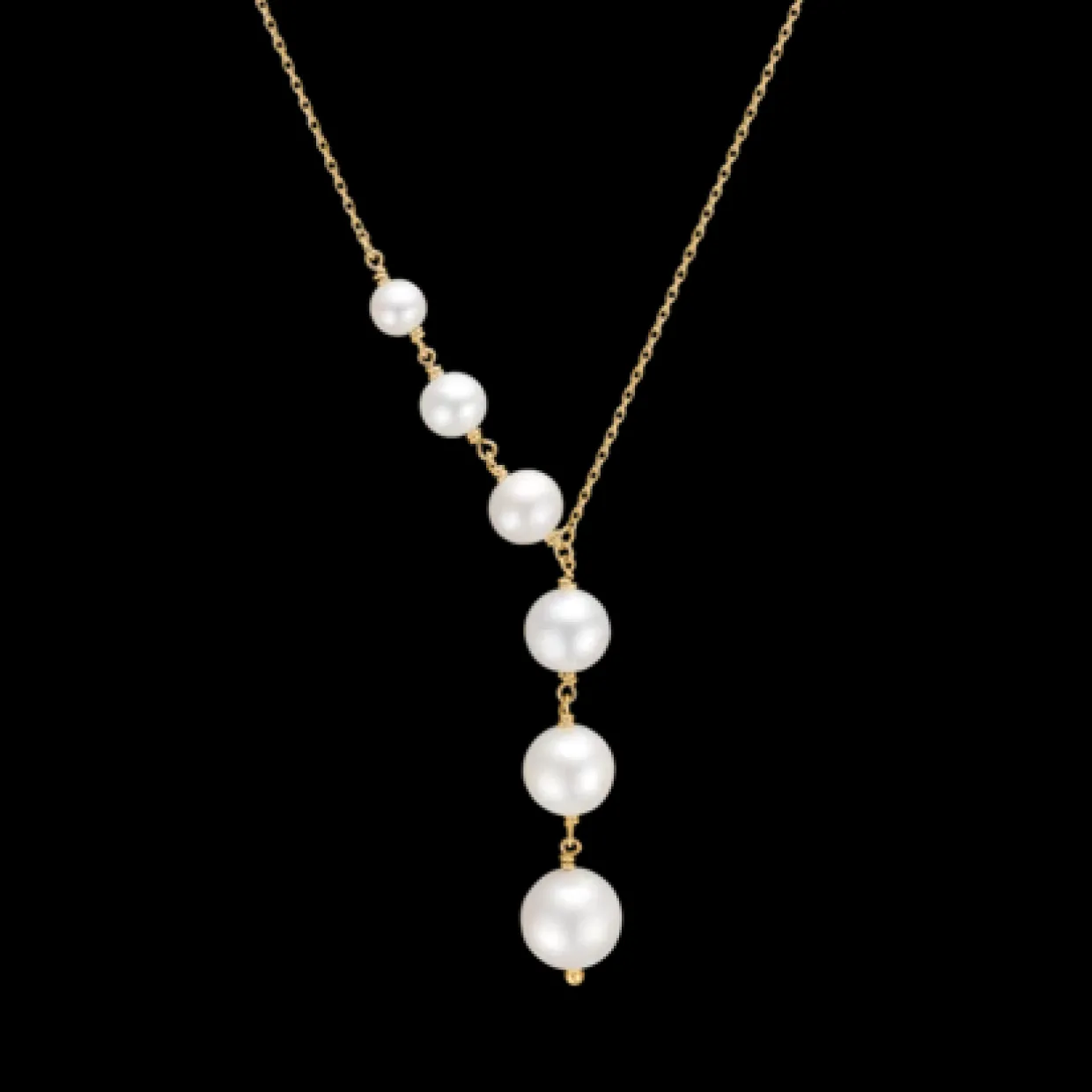 MADS Z 14 KARAT GULD HALSKÆDE TREASURE MED KULTURPERLER-1523020