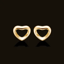 MADS Z 14 KARAT GULD ØRERINGE MED HJERTE - 1510017