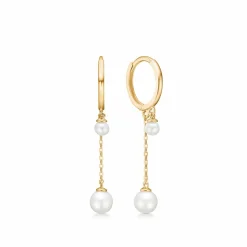 MADS Z 8 KARAT GULD ØRERINGE MED PERLER - 3313127