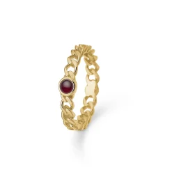 MADS Z - POETRY PANSER RING 14 KARAT MED RUBIN - 1544049