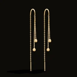 MADS Z ALBA ØRERINGE SOM HÆNGERE I 8 KARAT GULD - 3300123