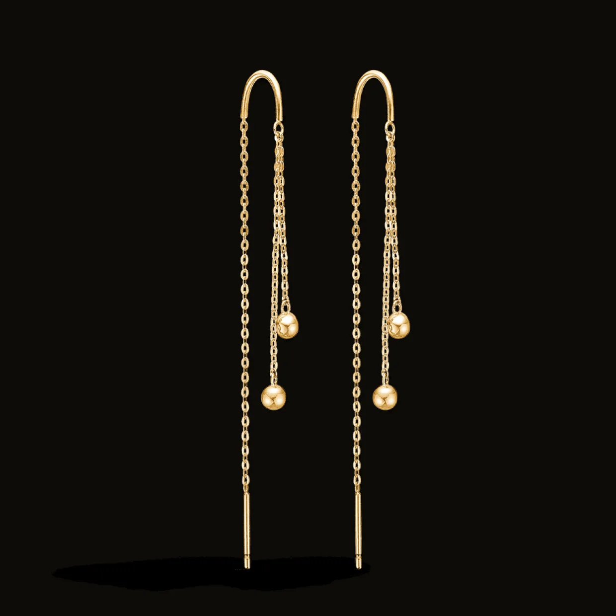 MADS Z ALBA ØRERINGE SOM HÆNGERE I 8 KARAT GULD - 3300123