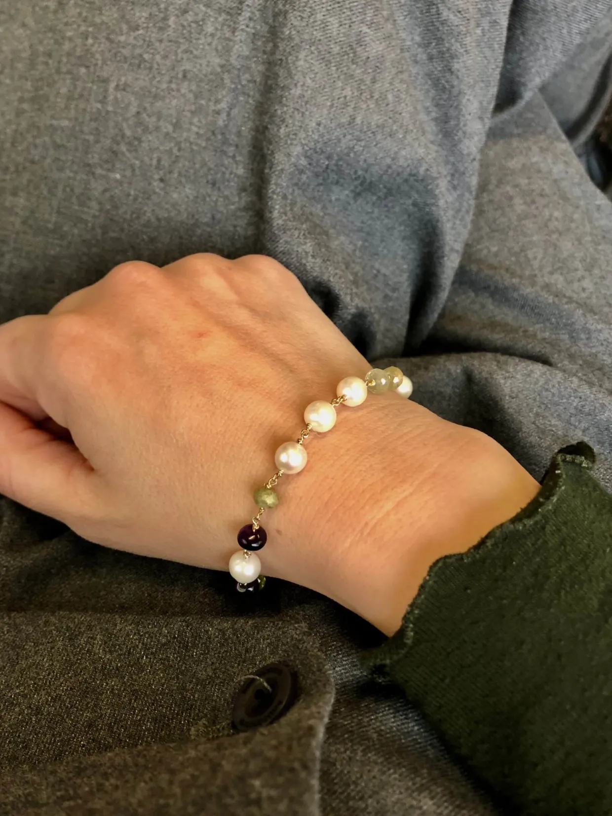 MADS Z ARMBÅND TREASURE GRØN - 1556003