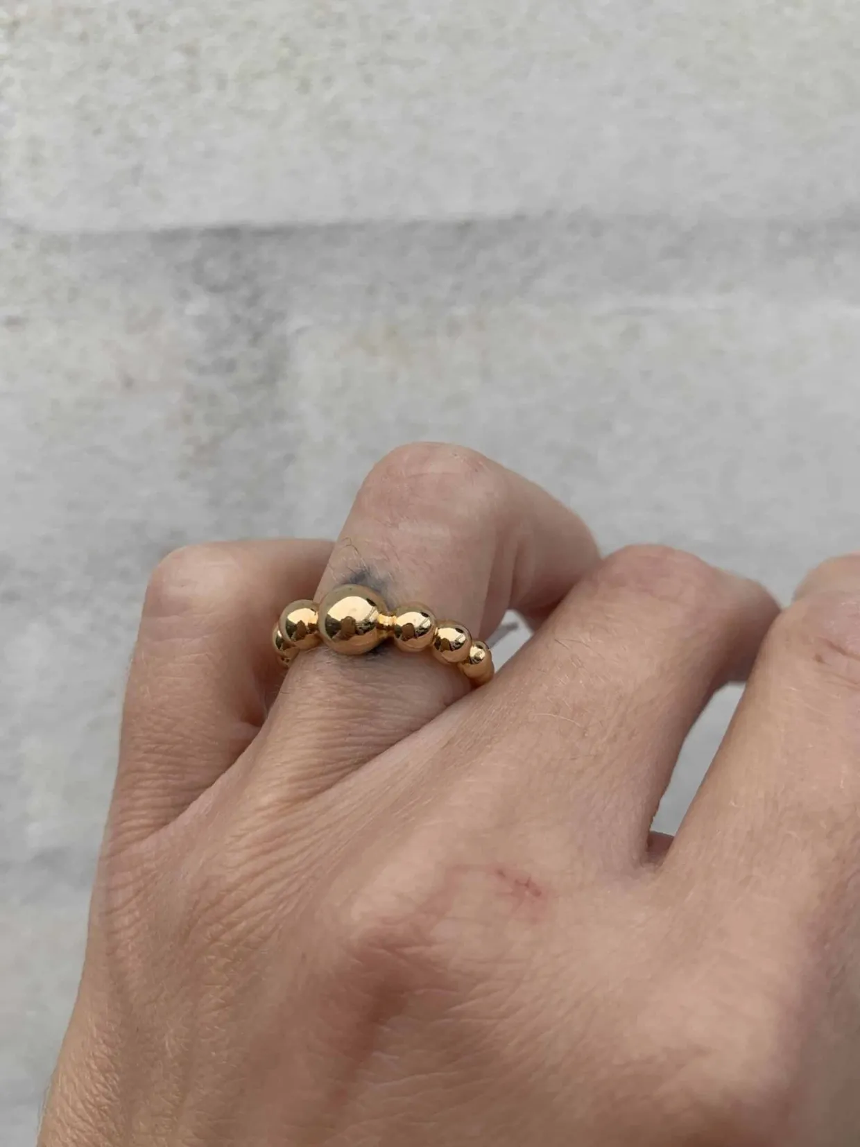 MADS Z BIG BALL RING 14 KARAT GULD - 1540078