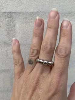 MADS Z BIG BALL SØLV RING - 2140076