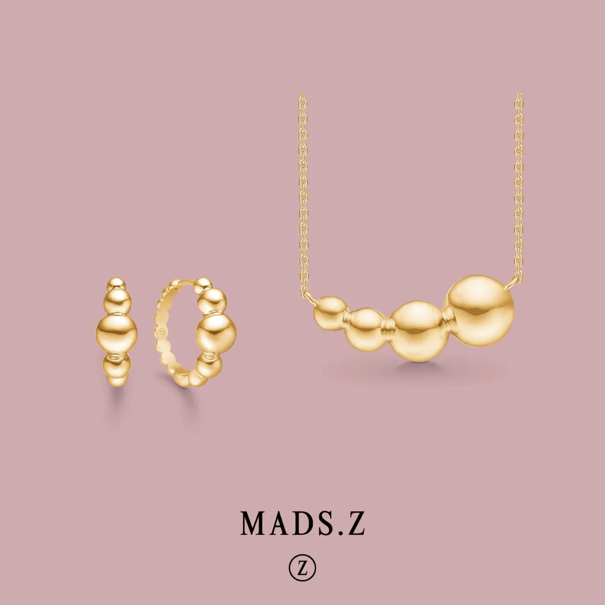 MADS Z BIGGEST BALL 14 KARAT GULD HALSKÆDE - 1520078