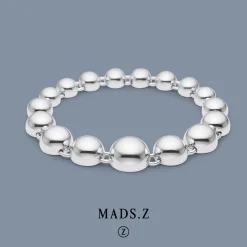 MADS Z BIGGEST BALL ARMBÅND SØLV MED KUGLER - 2150077