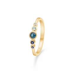 MADS Z BLUE POETRY 14 KARAT RING MED TOPAS- 1546181