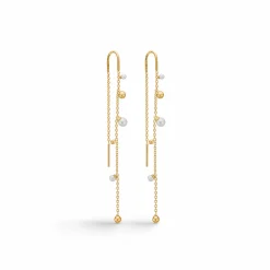 MADS Z BUBBLES N' PEARLS ØRERINGE 14 KARAT GULD MED PERLER - 1503166