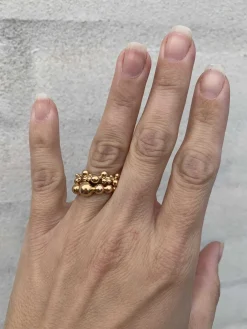Mads Z Bubbles ring - 14 karat guld - Gratis fragt i DK
