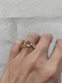 Mads Z Bubbles ring - 14 karat guld - Gratis fragt i DK