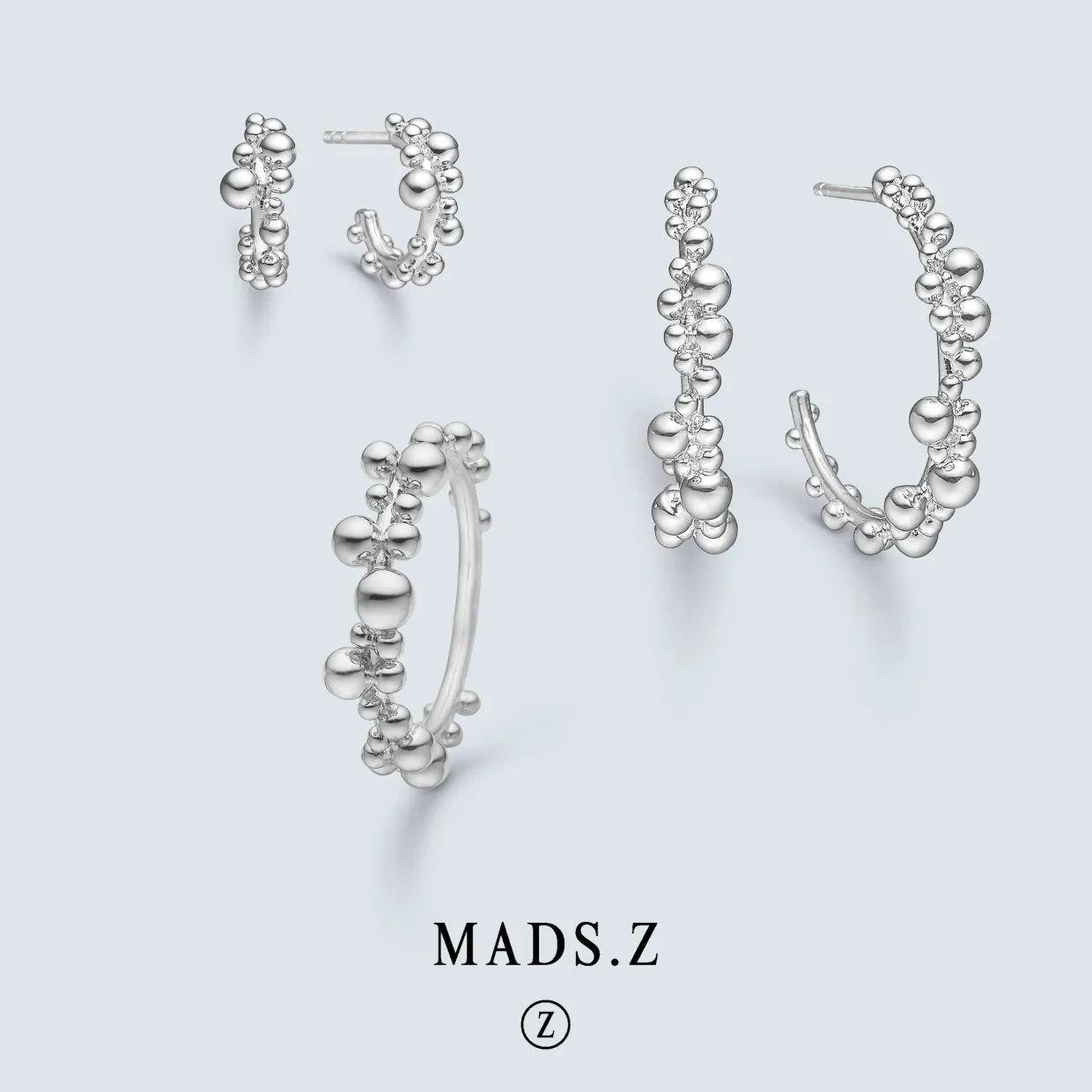 MADS Z BUBBLES RING SØLV - 2140066