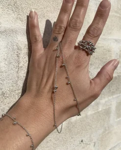 MADS Z BUBBLES RING SØLV MED TRÅD OG SMÅ KUGLER - 2140166